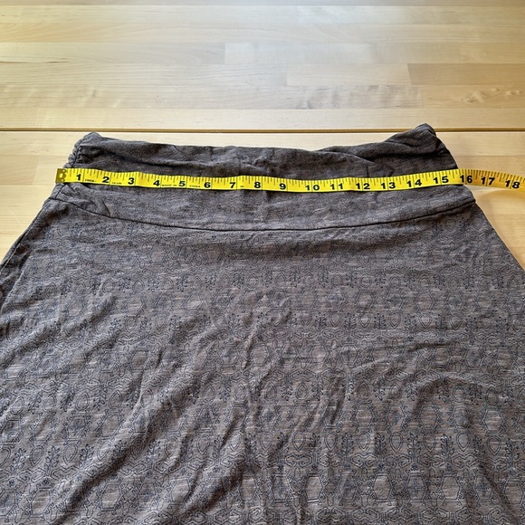 Toad&Co Brown Patterned Organic Cotton Skirt - Picture 6 of 7